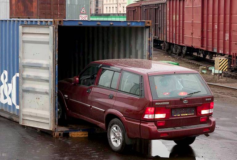 Перевозка авто сеткой nissan pathfinder / 2009 г / 1 шт из Новосибирска в Якутск
